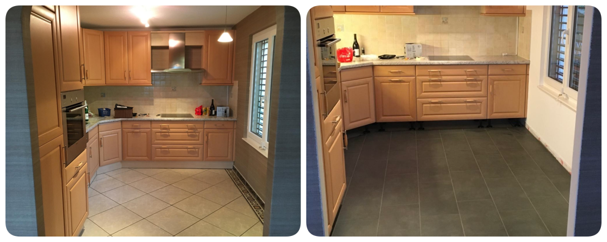 Rénovation carrelage cuisine