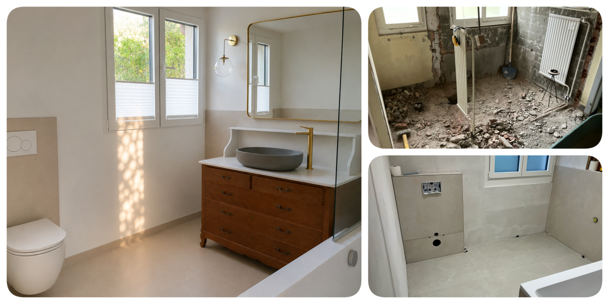 Rénovation complète d'une salle de bains
